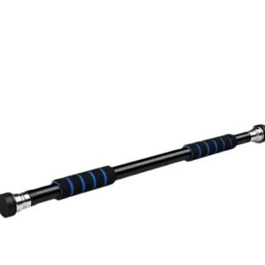 Doorway Pull Up Bar Adjustable Chin Up Bar with Foam Grip Black and Blue Home Gym Workout Equipment for Upper Body Strength Training Exercise Bar for Men