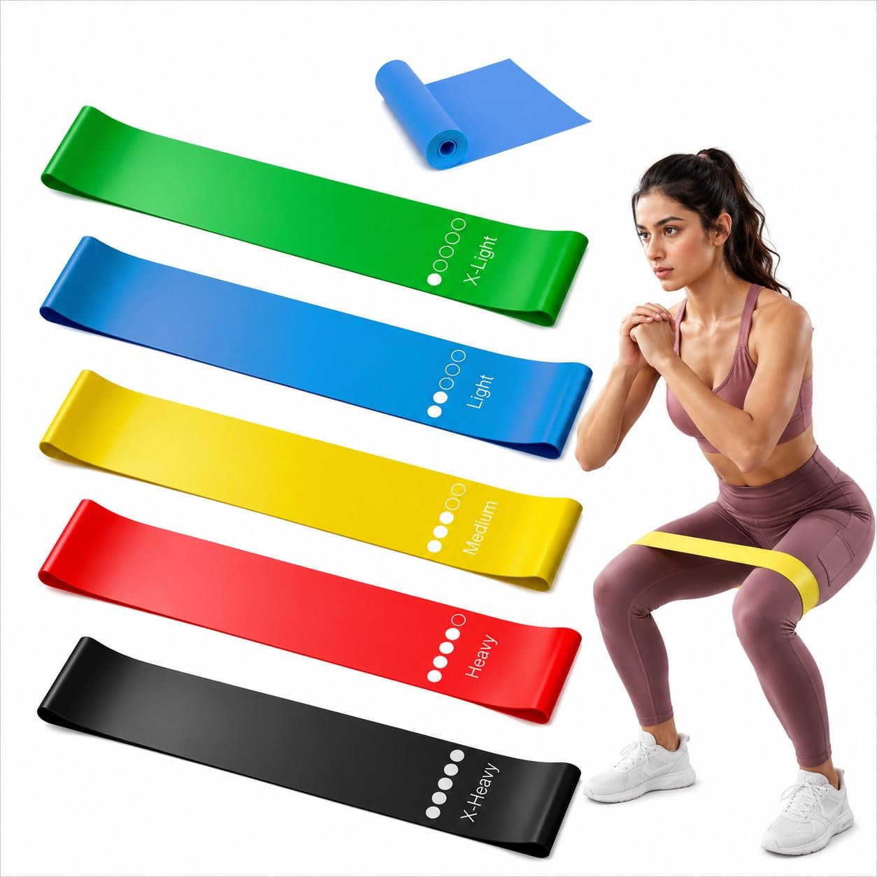 FITROX PRO Flat Resistance Therapy Bands for Exercise