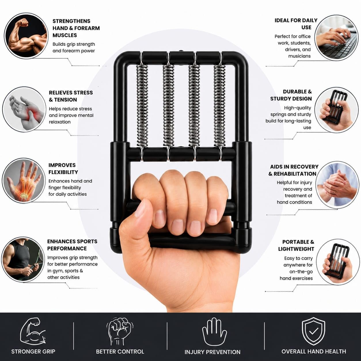 Finger & Hand Grip Exerciser - Image 3